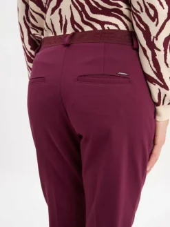 BRAX Hosen*Damen Stoffhose - Maron S aubergine uni