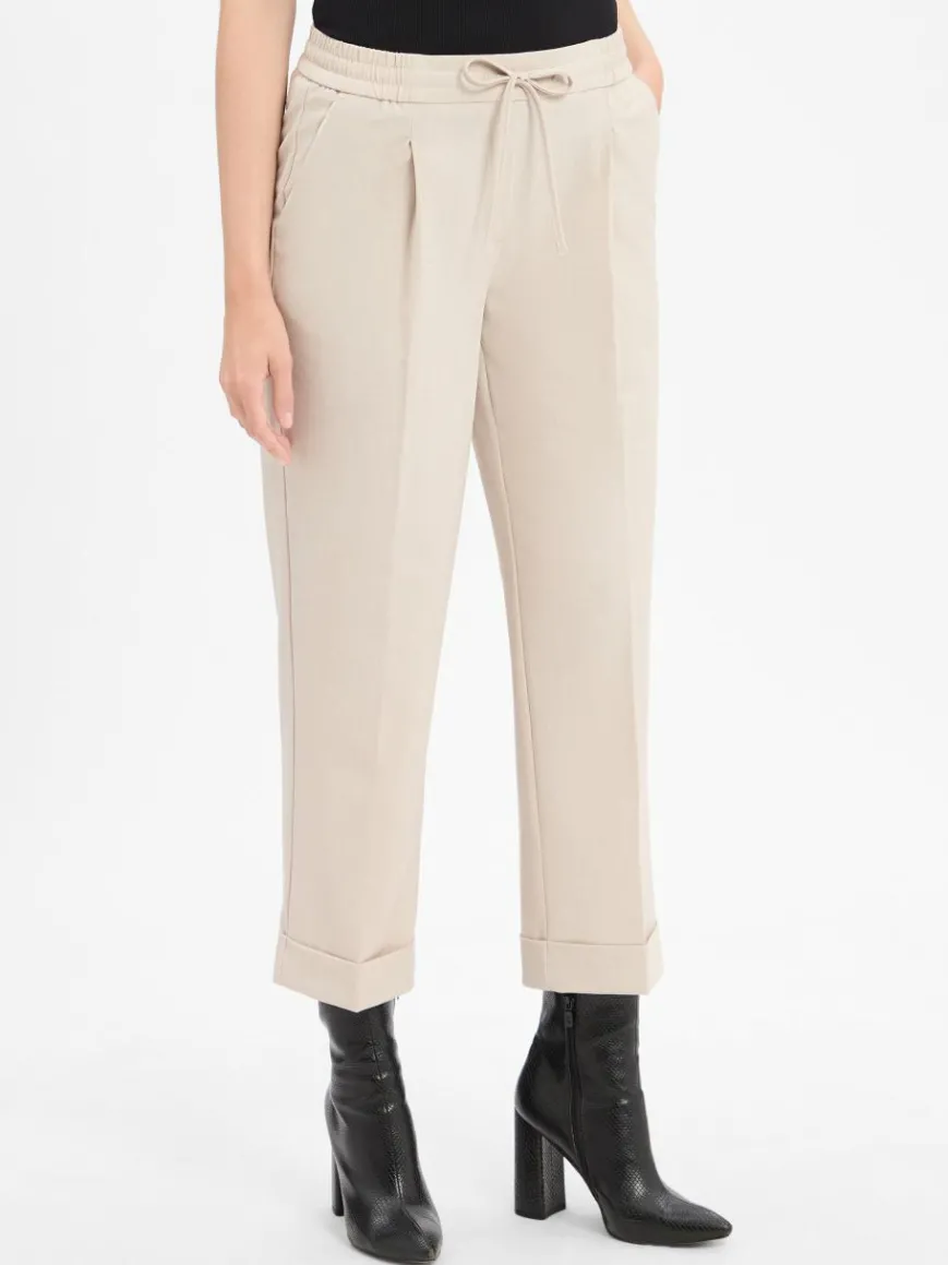 Opus Hosen*Damen Stoffhose - Melosa City beige uni