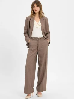 mbyM Hosen*Damen Stoffhose - Moniq melange meliert