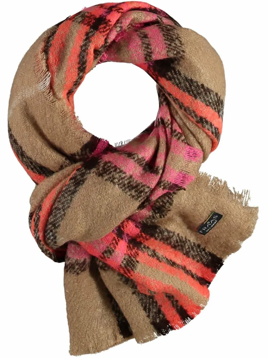 Fraas Schals & Tücher*Damen Stola camel kariert