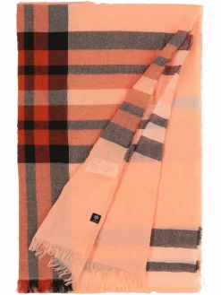 Fraas Schals & Tücher*Damen Stola aprikot kariert