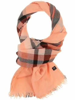 Fraas Schals & Tücher*Damen Stola aprikot kariert