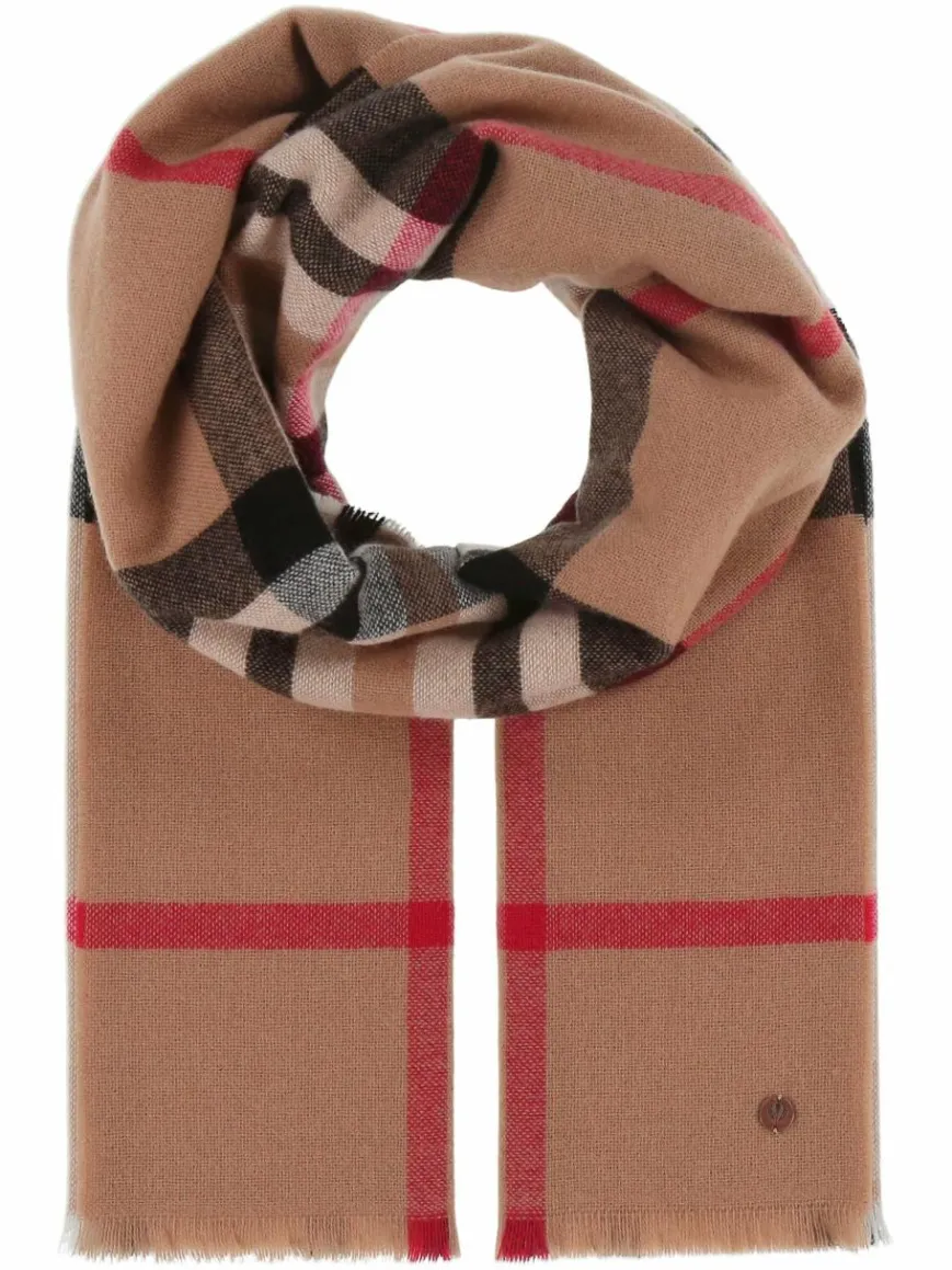 Fraas Schals & Tücher*Damen Stola camel kariert