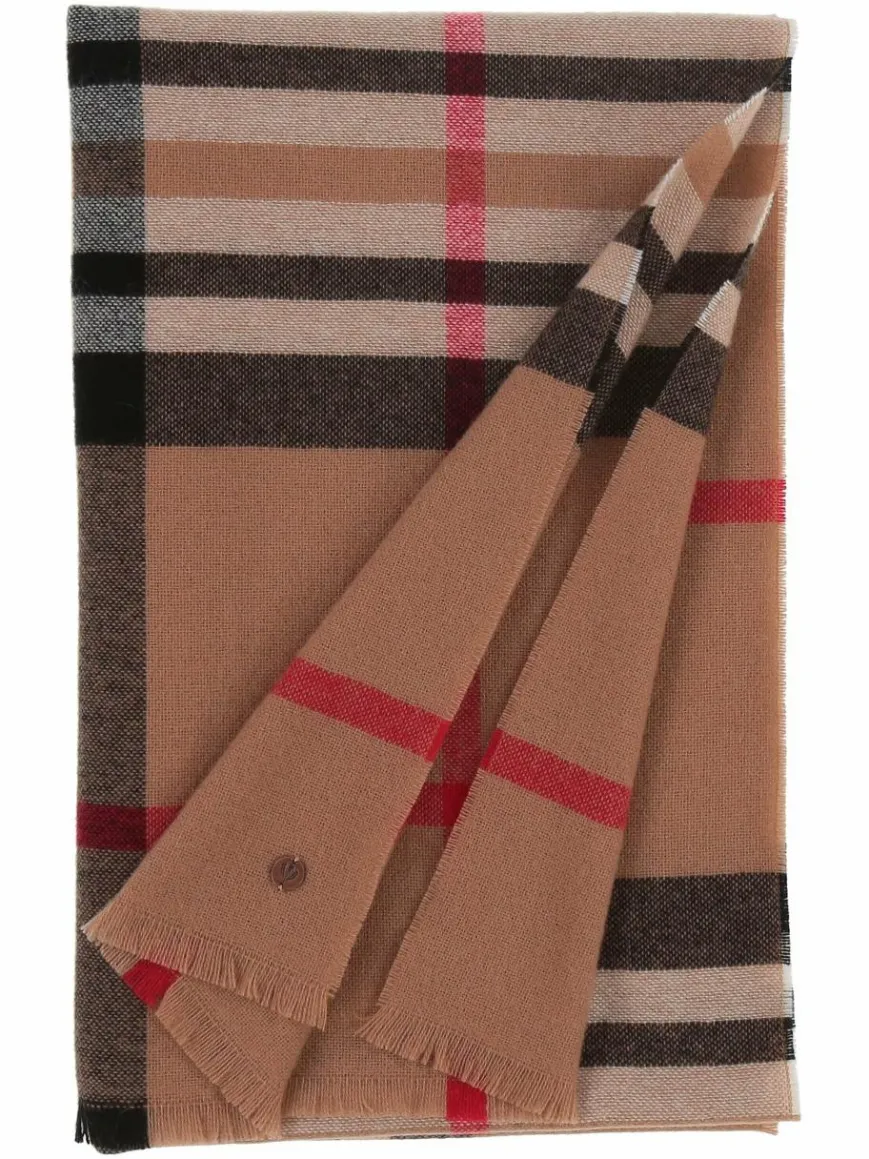 Fraas Schals & Tücher*Damen Stola camel kariert