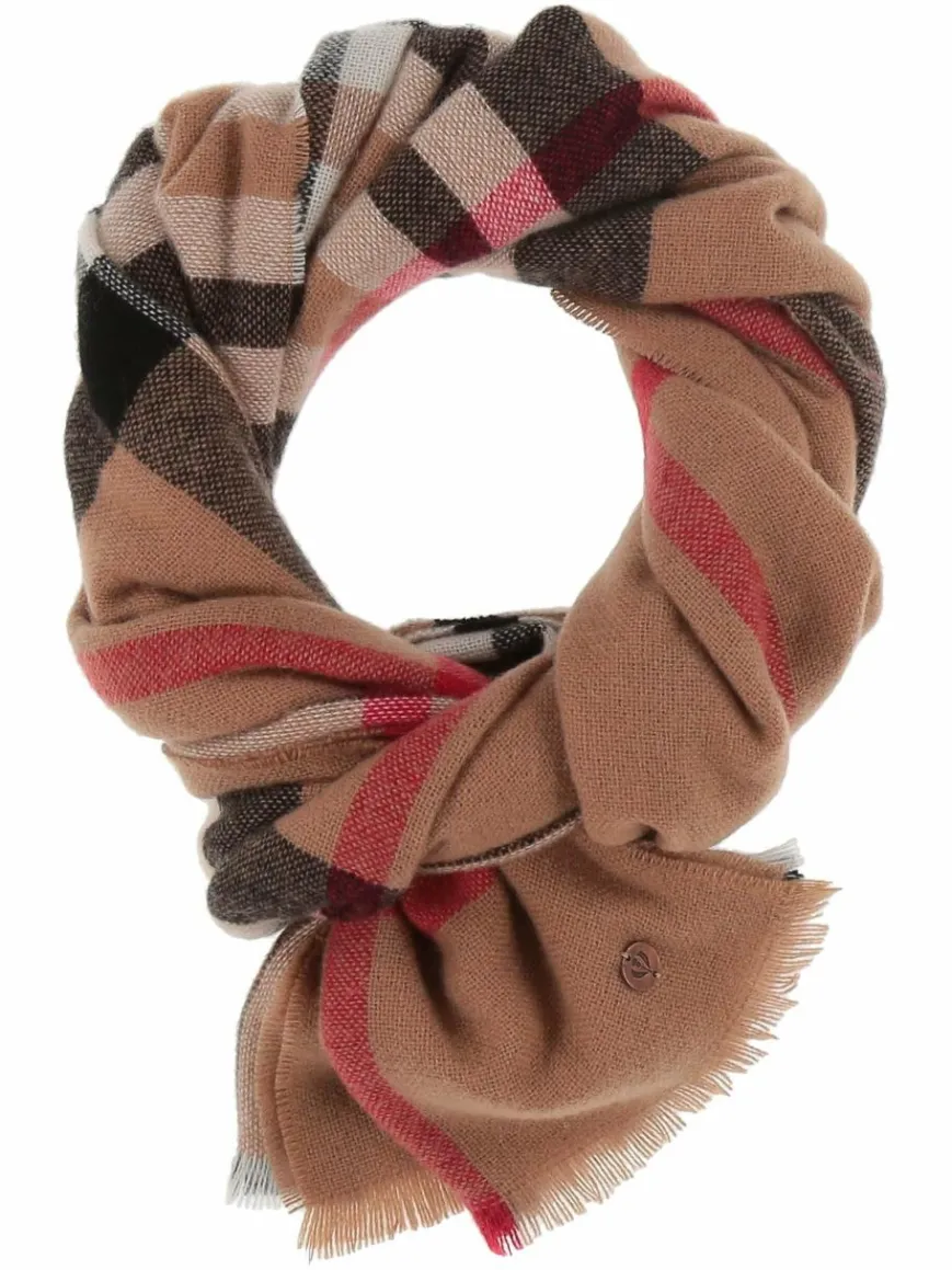 Fraas Schals & Tücher*Damen Stola camel kariert