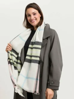 Fraas Schals & Tücher*Damen Stola mehrfarbig kariert
