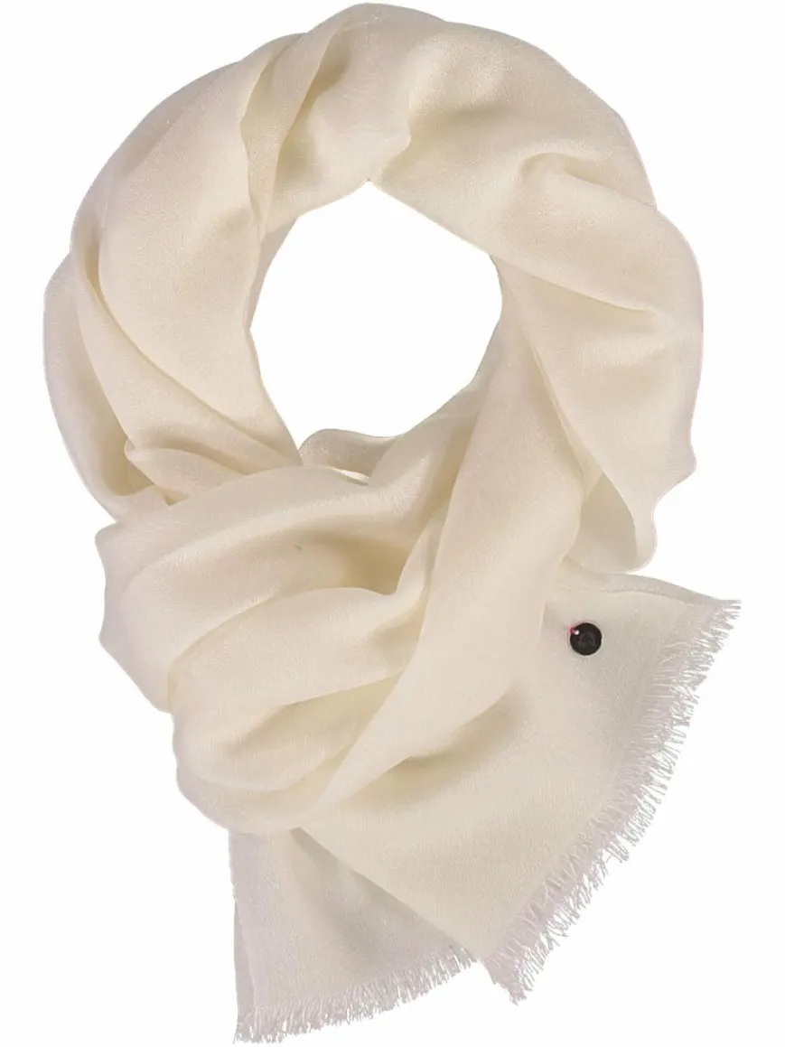 Fraas Schals & Tücher*Damen Stola weiß uni
