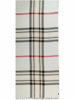 Fraas Schals & Tücher*Damen Stola weiß kariert