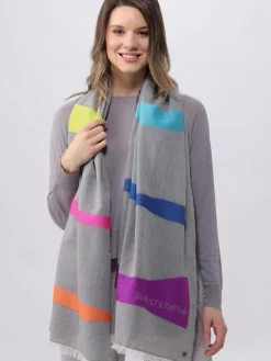 Fraas Schals & Tücher*Damen Stola grau gemustert