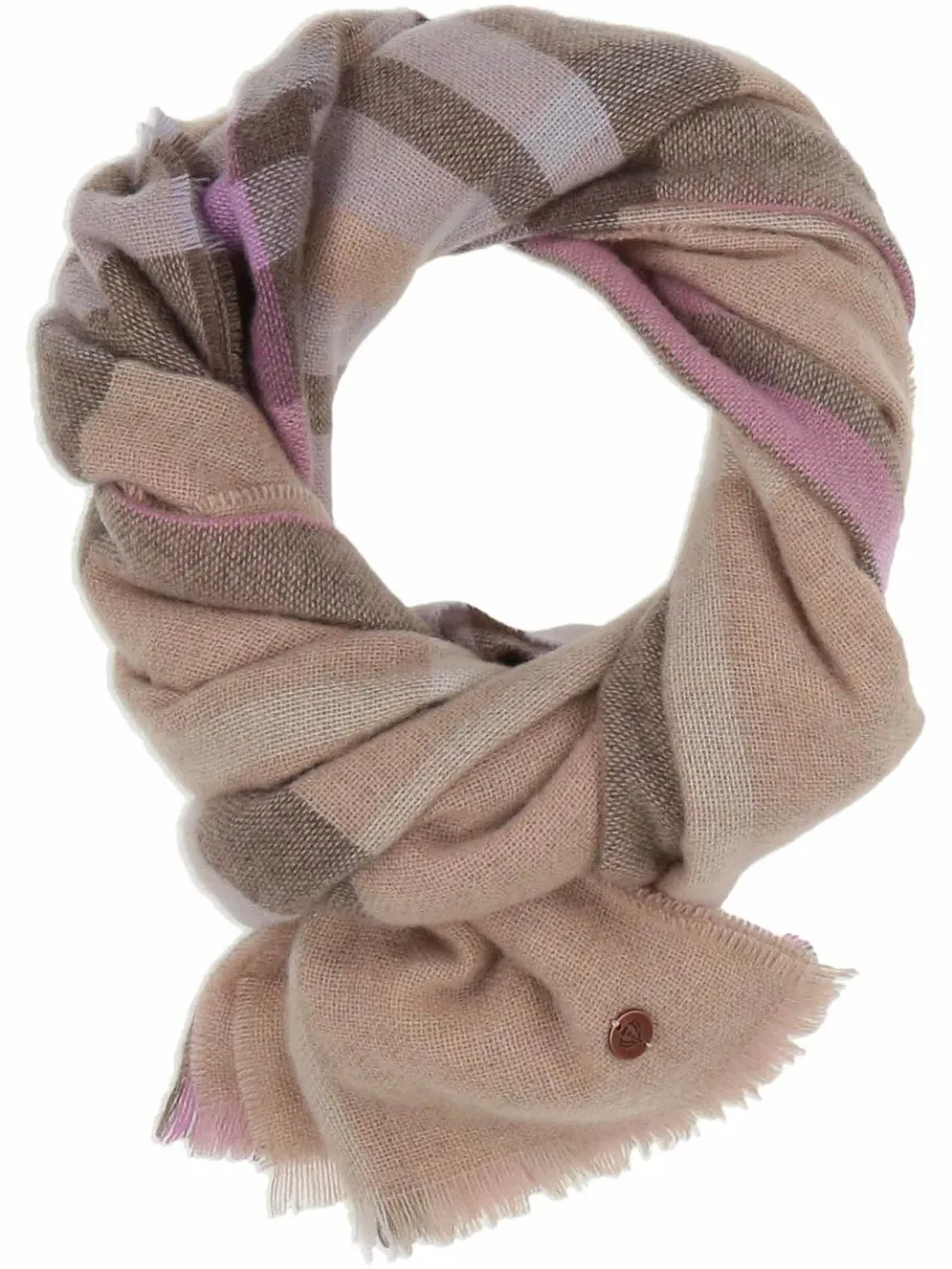 Fraas Schals & Tücher*Damen Stola sand kariert