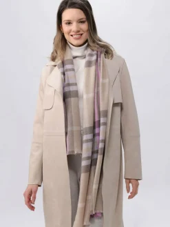 Fraas Schals & Tücher*Damen Stola sand kariert