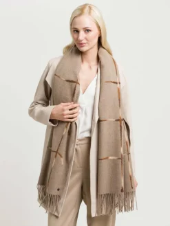 Fraas Schals & Tücher*Damen Stola braun kariert