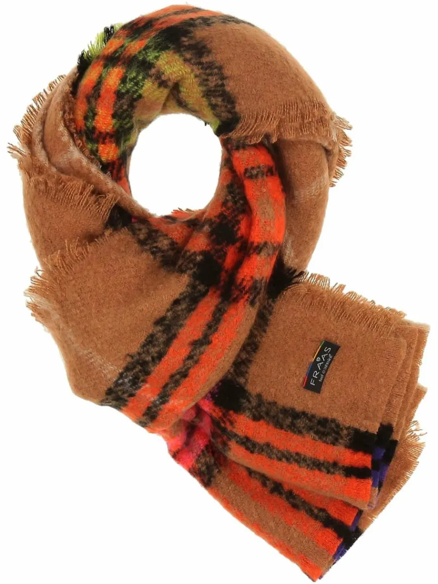 Fraas Schals & Tücher*Damen Stola camel kariert