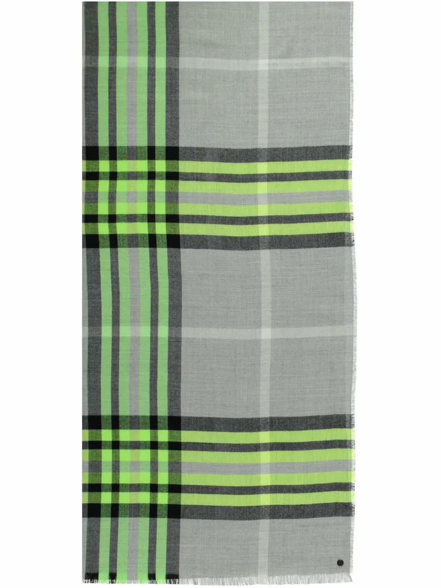 Fraas Schals & Tücher*Damen Stola silber kariert