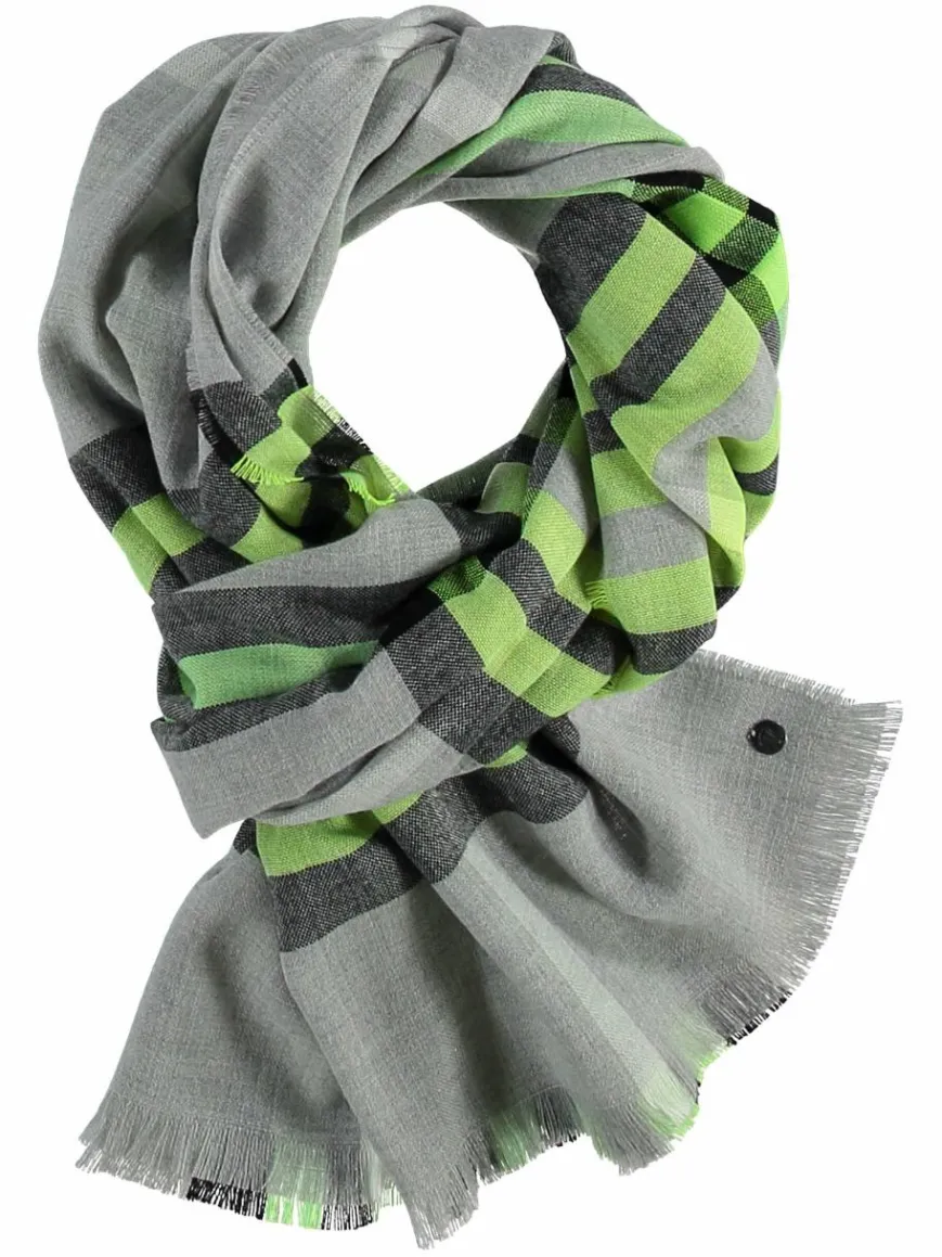 Fraas Schals & Tücher*Damen Stola silber kariert