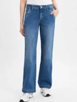 TONI Jeans*Damen Straight - Jeans - Liv Wide Leg light stone uni