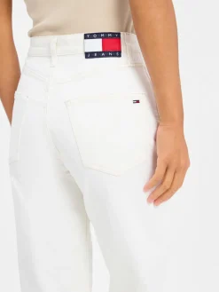 Tommy Jeans Jeans|Hosen*Damen Straight Fit Jeans - Layla weiß uni