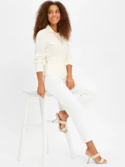 Tommy Jeans Jeans|Hosen*Damen Straight Fit Jeans - Layla weiß uni