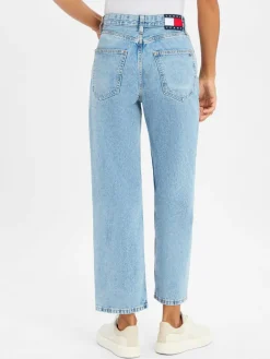 Tommy Jeans Hosen|Jeans*Damen Straight Jeans - Layla light stone uni