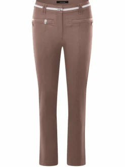 Navigazione Hosen*Damen Stretchhose braun uni