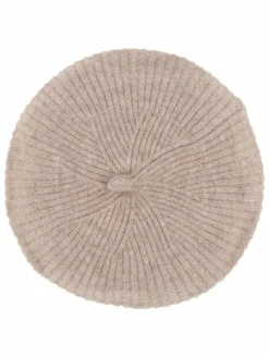 Fraas Mützen & Hüte*Damen Strick-Baskenmütze beige uni