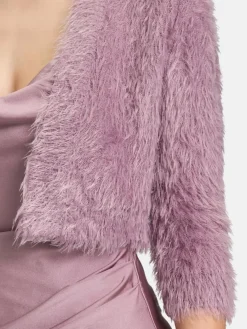 Vera Mont Pullover & Strickjacken*Damen Strickbolero lila uni