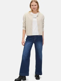 Cartoon Pullover & Strickjacken*Damen Strick-Cardigan beige uni