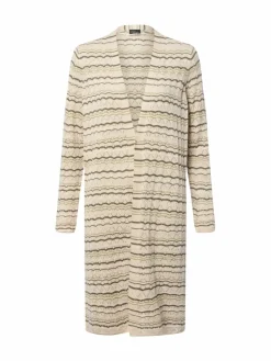 s.Oliver BLACK LABEL Pullover & Strickjacken*Damen Strick-Cardigan beige grün gestreift