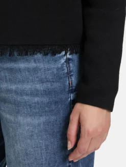 Cartoon Pullover & Strickjacken*Damen Strick-Cardigan schwarz uni