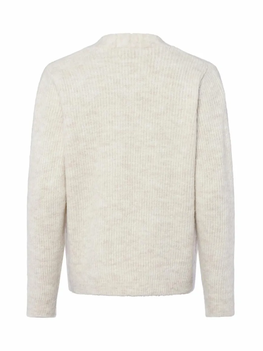 More & More Pullover & Strickjacken*Damen Strickhülle beige ecru meliert