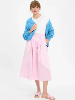 american vintage Pullover & Strickjacken*Damen Strickhülle mit Alpaka-Anteil - East blau meliert