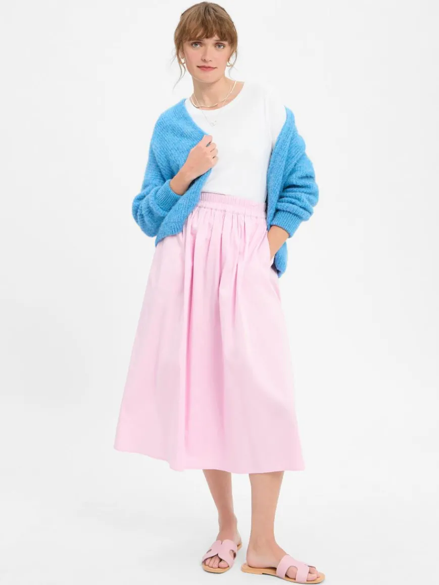 american vintage Pullover & Strickjacken*Damen Strickhülle mit Alpaka-Anteil - East blau meliert