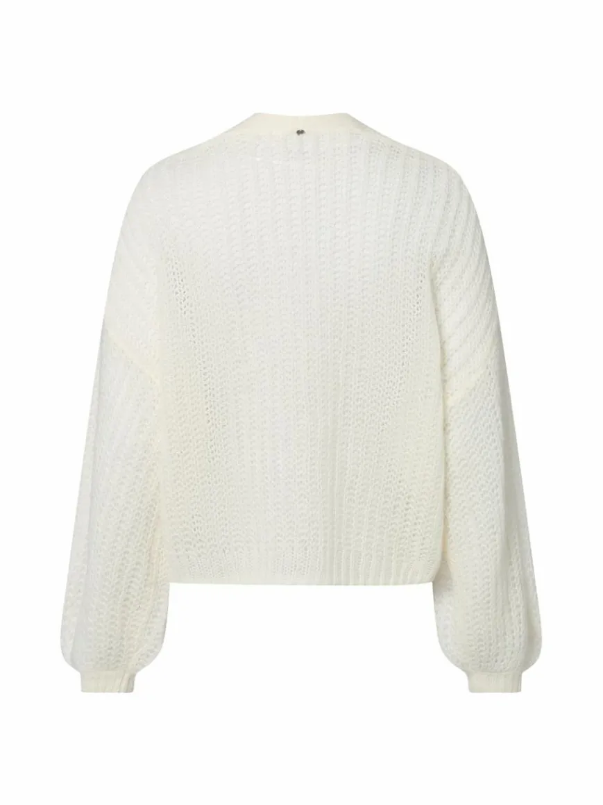 BOSS Orange Pullover & Strickjacken*Damen Strickhülle mit Alpakaanteil - C_Furgovia ecru uni