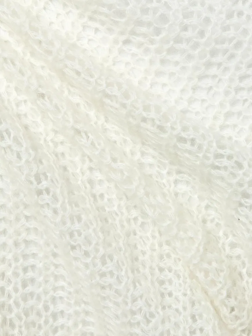 BOSS Orange Pullover & Strickjacken*Damen Strickhülle mit Alpakaanteil - C_Furgovia ecru uni