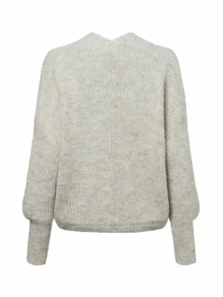 american vintage Pullover & Strickjacken*Damen Strickhülle mit Alpakaanteil - East19A melange uni