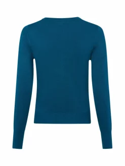 Marie Lund Pullover & Strickjacken*Damen Strickjacke petrol uni