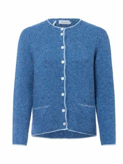 MAERZ Pullover & Strickjacken*Damen Strickjacke blau meliert