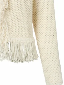 zero Pullover & Strickjacken*Damen Strickjacke ecru uni