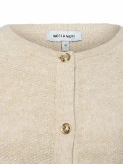 More & More Pullover & Strickjacken*Damen Strickjacke beige meliert