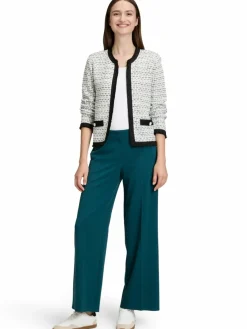 Betty & Co Pullover & Strickjacken*Damen Strickjacke ecru mehrfarbig gemustert