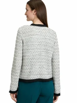 Betty & Co Pullover & Strickjacken*Damen Strickjacke ecru mehrfarbig gemustert