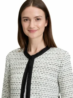 Betty & Co Pullover & Strickjacken*Damen Strickjacke ecru mehrfarbig gemustert