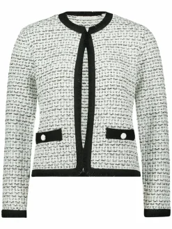 Betty & Co Pullover & Strickjacken*Damen Strickjacke ecru mehrfarbig gemustert