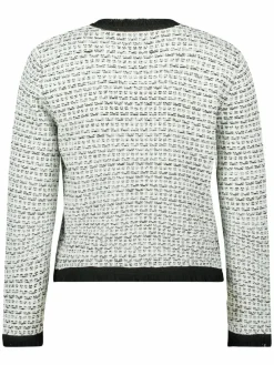 Betty & Co Pullover & Strickjacken*Damen Strickjacke ecru mehrfarbig gemustert