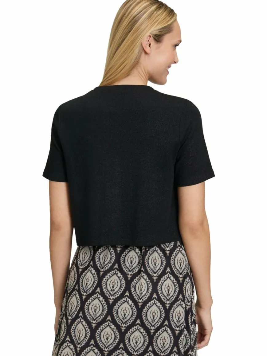 Cartoon Pullover & Strickjacken*Damen Strickjacke schwarz uni