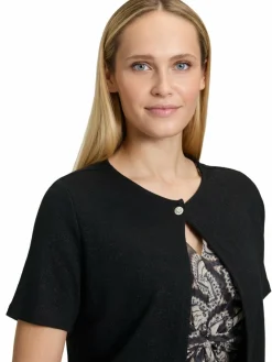 Cartoon Pullover & Strickjacken*Damen Strickjacke schwarz uni