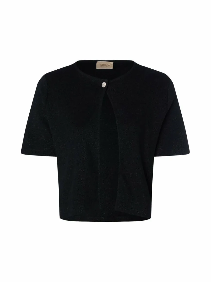 Cartoon Pullover & Strickjacken*Damen Strickjacke schwarz uni