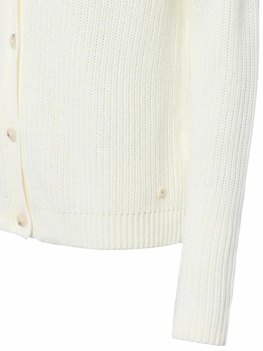 Fynch-Hatton Pullover & Strickjacken*Damen Strickjacke ecru uni