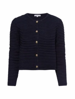 Marie Lund Pullover & Strickjacken*Damen Strickjacke marine uni