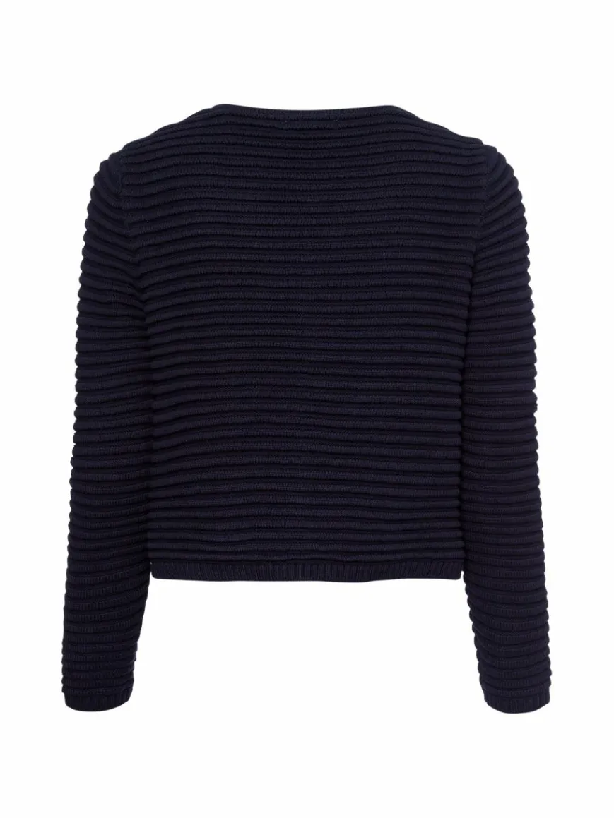 Marie Lund Pullover & Strickjacken*Damen Strickjacke marine uni